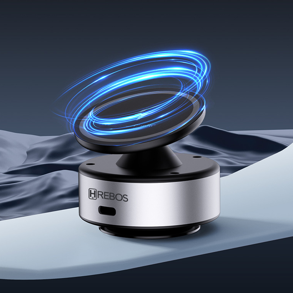 Suporte Magnético para Smartphone Hrebos - Vacuum Suction Pro Prata