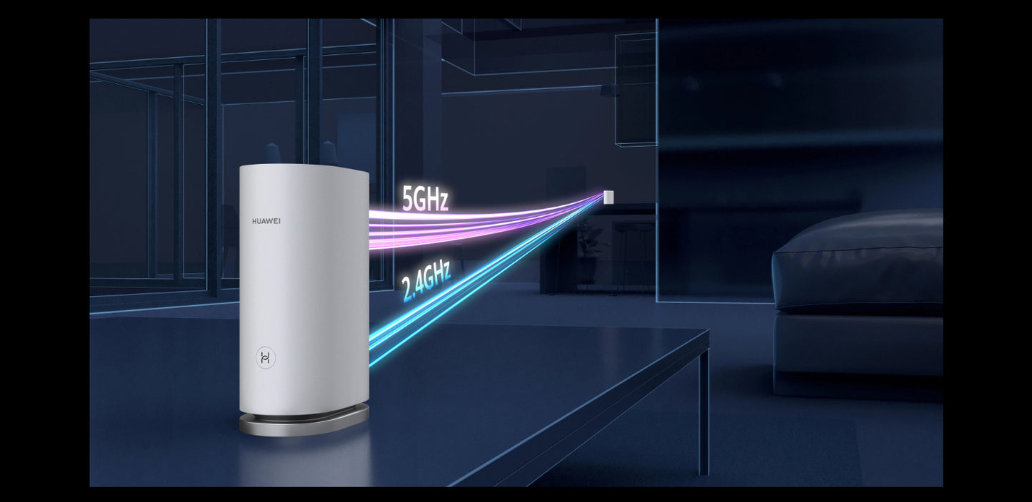 Kit 2x Roteador HUAWEI WiFi Mesh 3 – Wi-Fi 6 Plus, 3000 Mbps, Cobertura Total para sua Casa