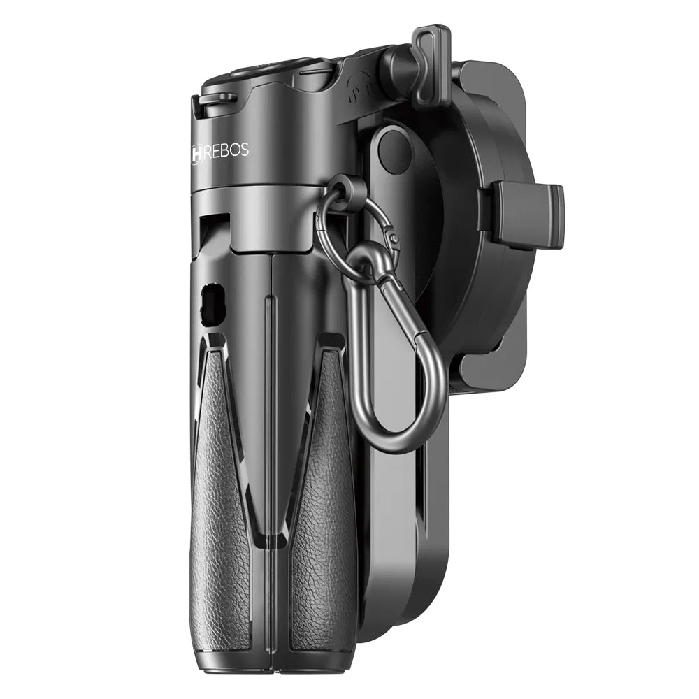 Mini Tripé Portátil Dobrável 4 em 1 Hrebos – Suporte Magnético para Celular