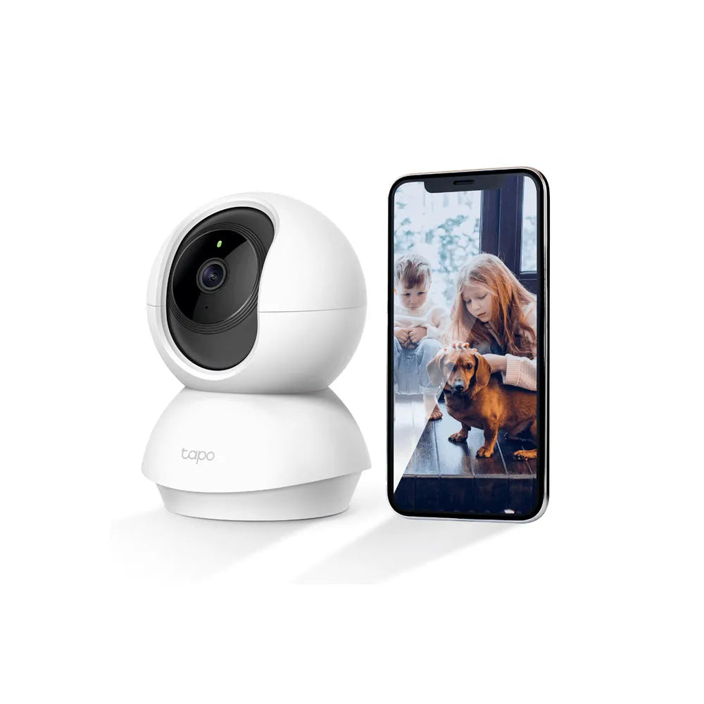 Câmera de Segurança TP-Link Tapo TC70-BR – Wi-Fi, Full HD 1080p, Visão 360°, Visão Noturna, Suporte até 512GB