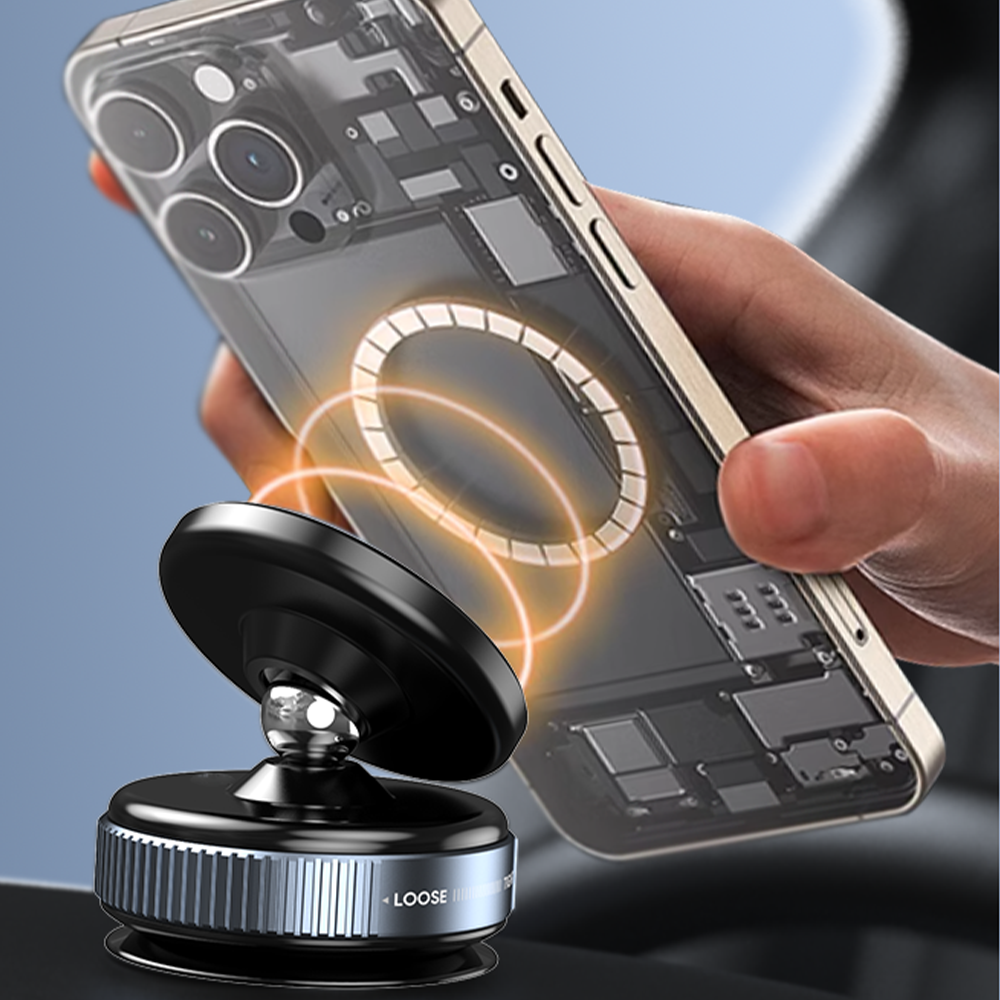 HREBOS Premium Suporte Magnético para smartphone Air Dock - Cinza