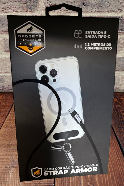 Cabo Cordão Strap Armor Tipo C Gshield – Mobilidade, resistência e alta performance em um só produto!