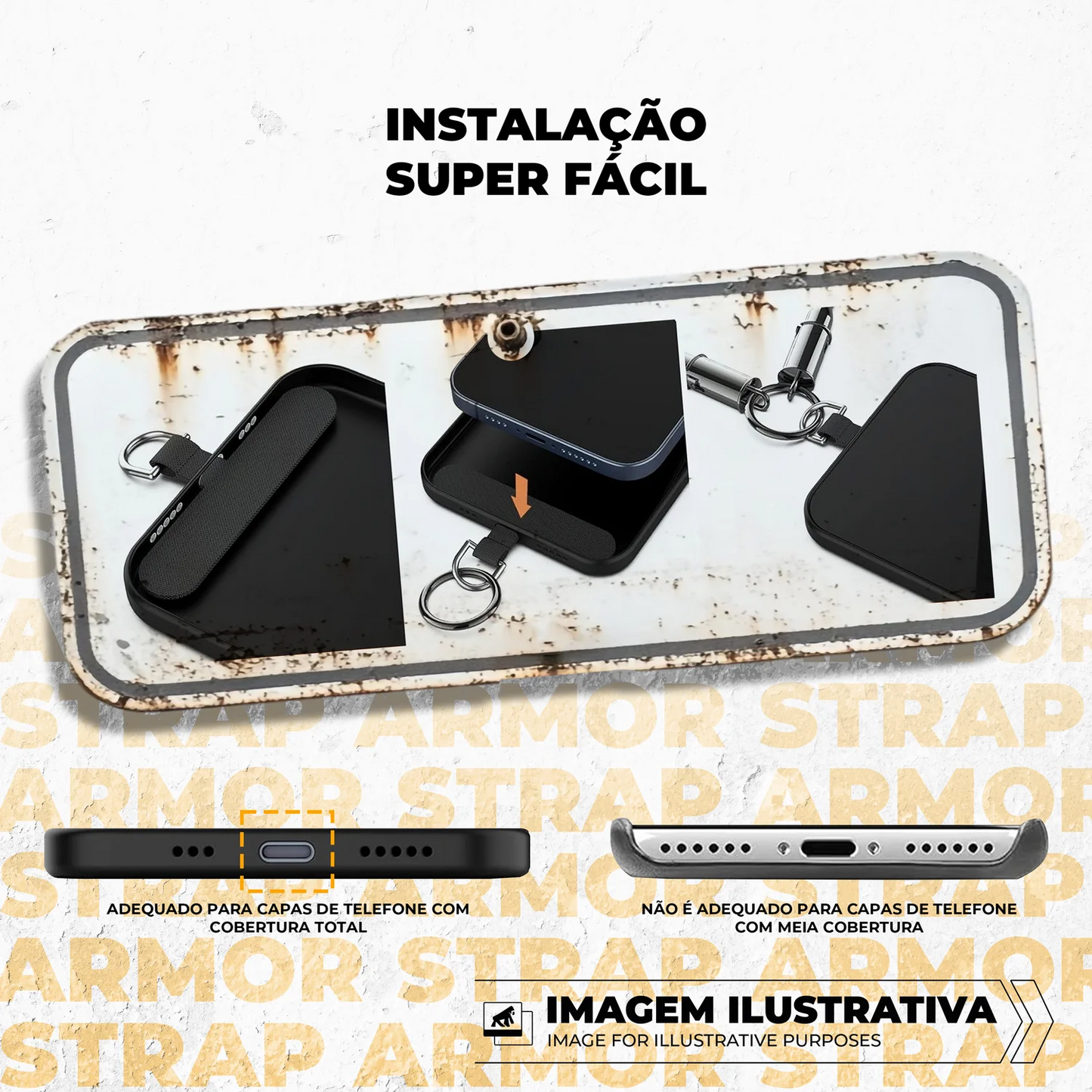 Cabo Cordão Strap Armor Tipo C Gshield – Mobilidade, resistência e alta performance em um só produto!