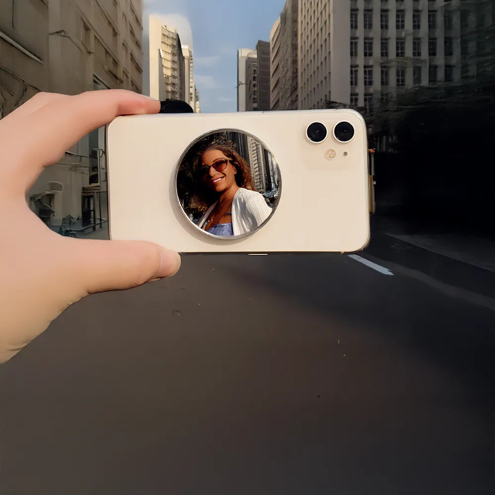 Espelho Selfie Magnético Hrebos para iPhone e Android – Branco