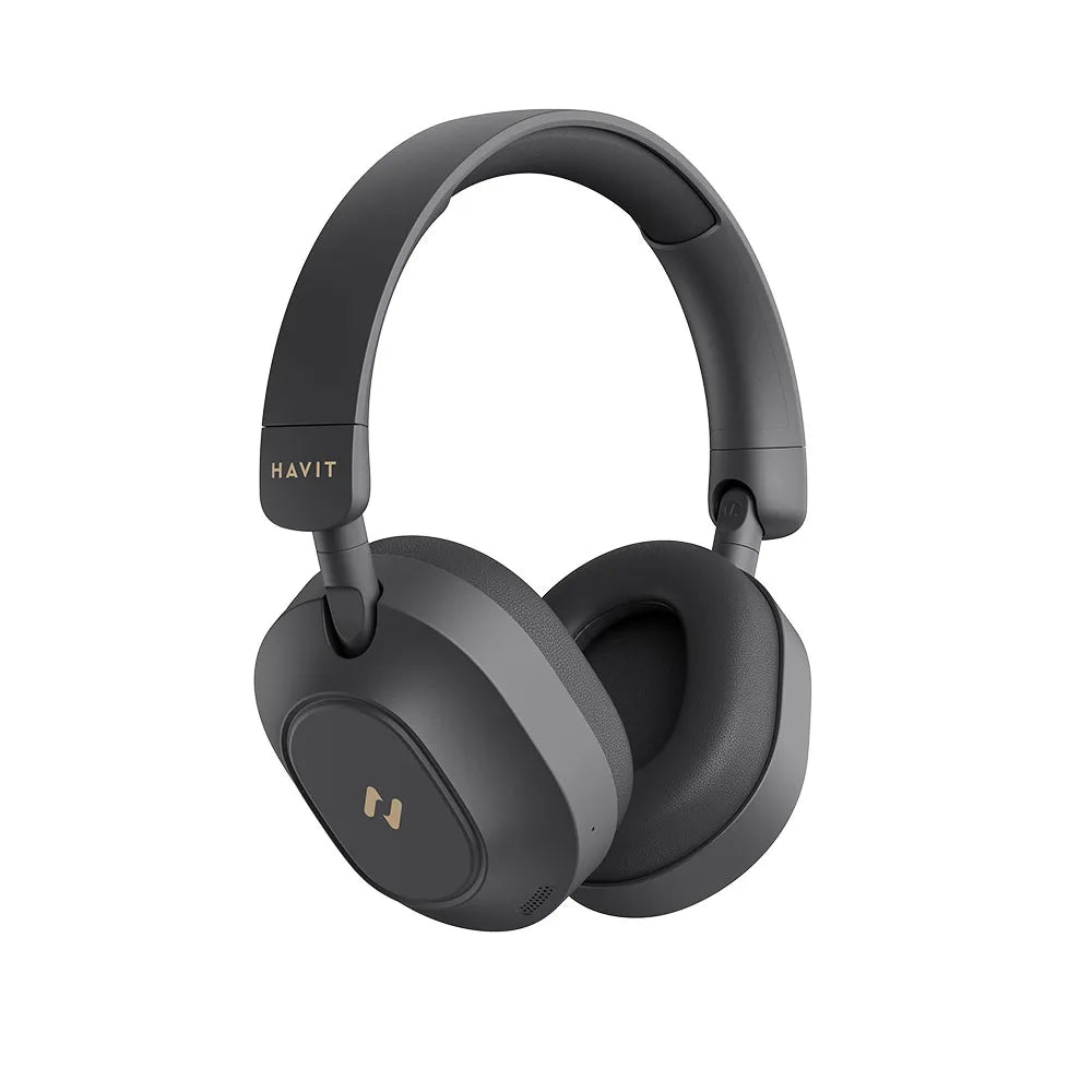 Headphone Bluetooth HAVIT H668BT ANC Cancelamento de Ruído, 70h Bateria, Hi-Res, Dobrável – Preto
