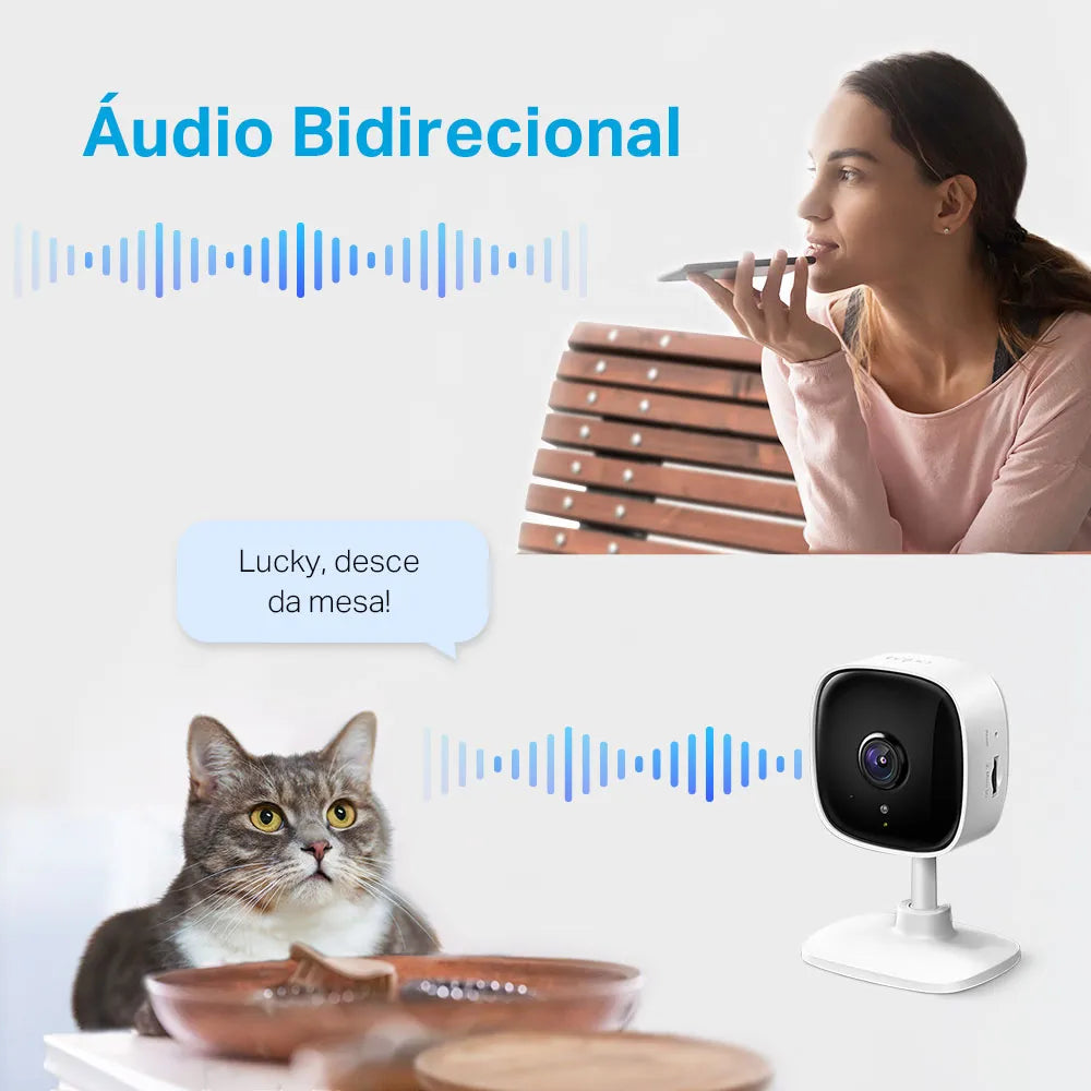 Câmera de Segurança TP-Link Tapo TC60 (BR) – Wi-Fi, Full HD 1080p, Visão Noturna