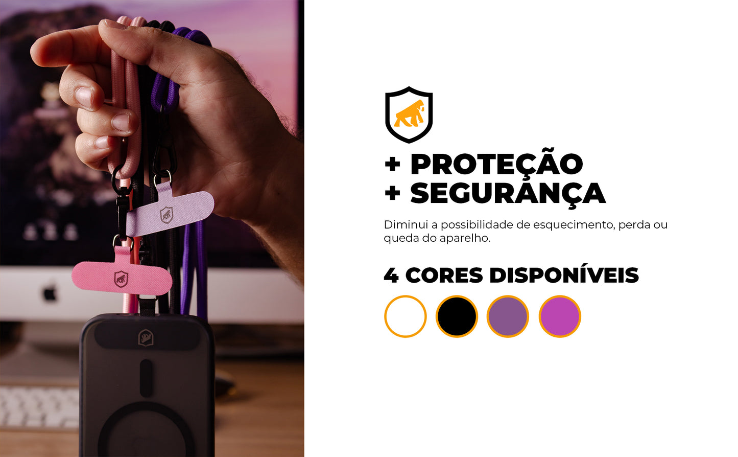 Cordão Phone Strap Armor Gshield – Segurança, conforto e estilo em um só acessório!
