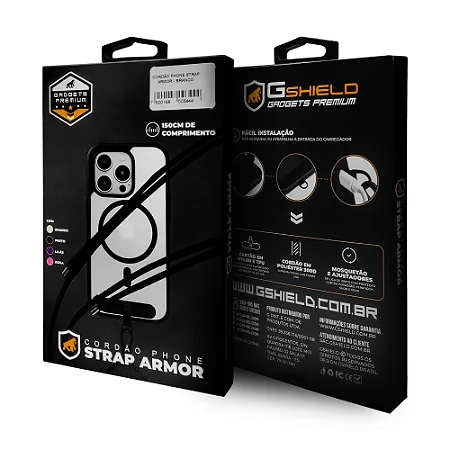 Cordão Phone Strap Armor Gshield – Segurança, conforto e estilo em um só acessório!